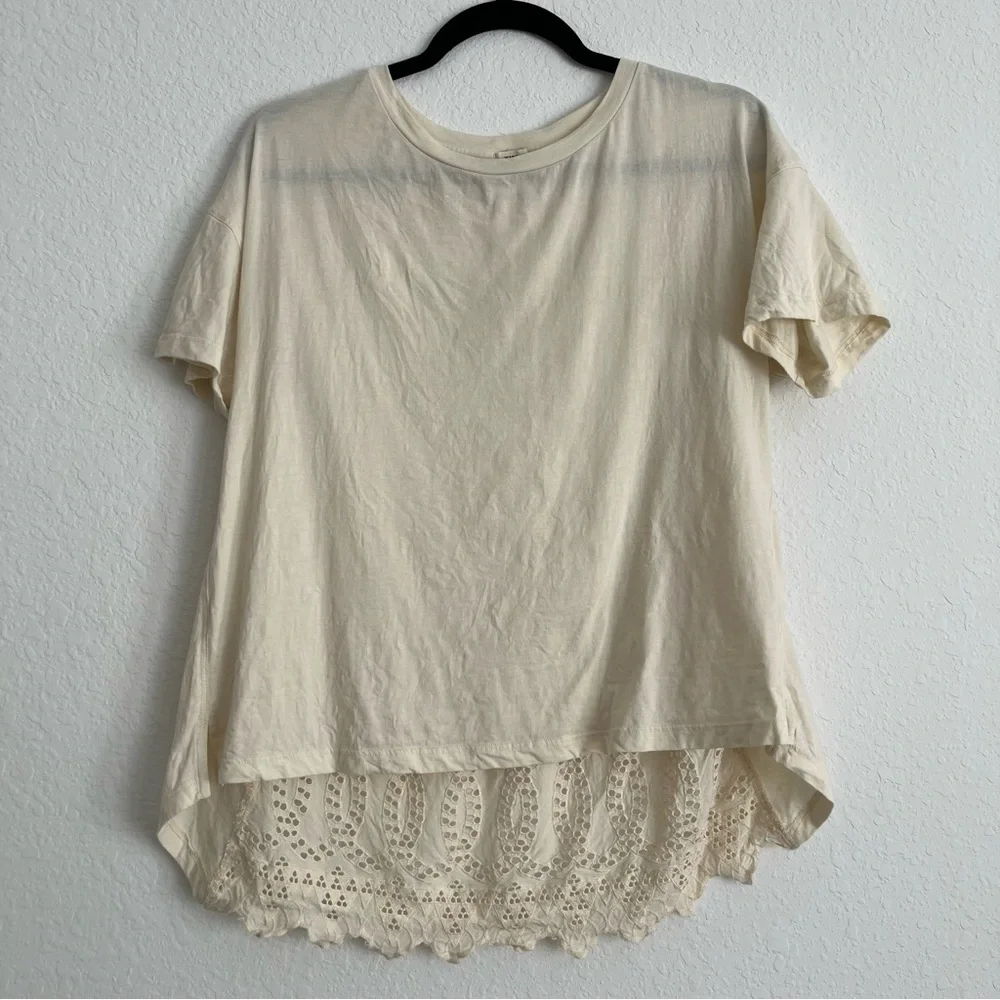 🆕 Anthropologie Eyelet Top - Picture 4 of 7